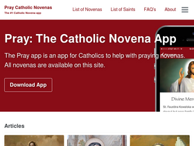 'catholicnovenaapp.com' screenshot