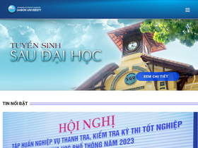 'dtsdh.sgu.edu.vn' screenshot