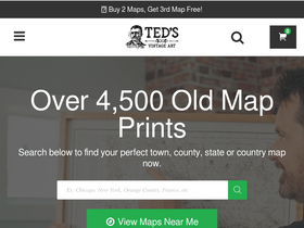 tedsvintageart.com homepage screenshot