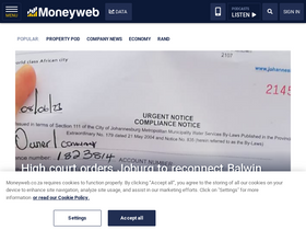 'moneyweb.co.za' screenshot