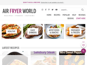 'airfryerworld.com' screenshot