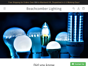 beachcomber.lighting homepage screenshot