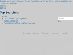 'tempe.gov' screenshot