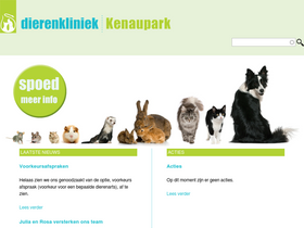 'dierenkliniekkenaupark.nl' screenshot