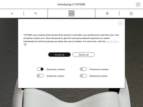 'toteme-studio.com' screenshot