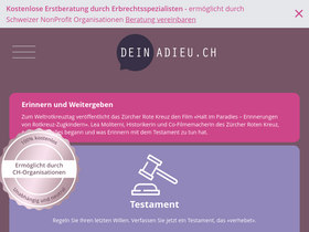 'deinadieu.ch' screenshot