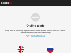 'betsafe.ee' screenshot