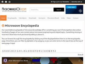 'microwaves101.com' screenshot