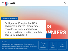 'nyon.ch' screenshot