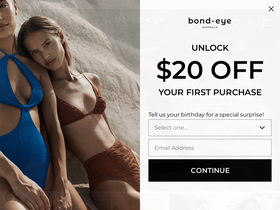 bond-eye swim homepage screenshot