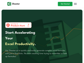 'sheeter.ai' screenshot