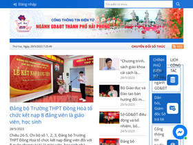 'haiphong.edu.vn' screenshot