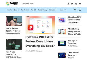 'tweaklibrary.com' screenshot