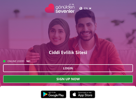 'gonuldensevenler.com' screenshot