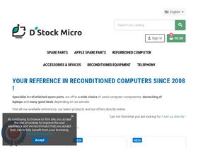 'dstockmicro.com' screenshot