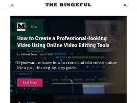 'thebingeful.com' screenshot