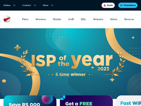 'afrihost.com' screenshot