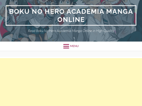 'manga-boku-no-hero.com' screenshot