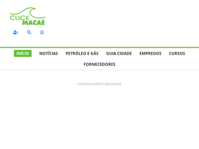 'clickmacae.com.br' screenshot