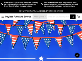 paylessfurnituresource.com homepage screenshot