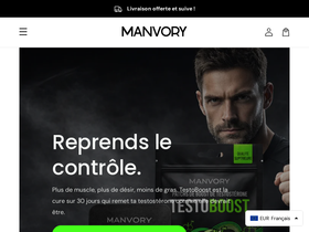 Manvory homepage screenshot