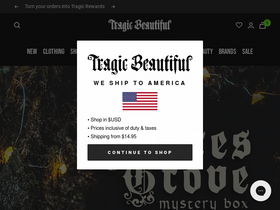 'tragicbeautiful.com' screenshot