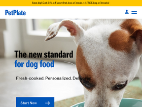 'petplate.com' screenshot