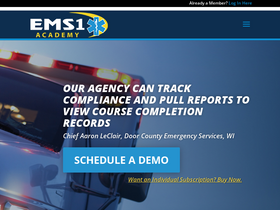 'ems1academy.com' screenshot