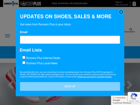'runnersplus.com' screenshot