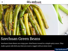 'lifesambrosia.com' screenshot