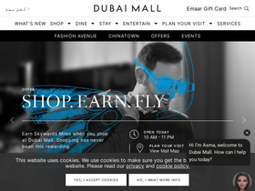 'thedubaimall.com' screenshot