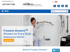 'freedomshowers.com' screenshot