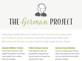 'thegermanproject.com' screenshot