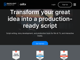 'celtx.com' screenshot