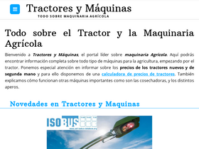 'tractoresymaquinas.com' screenshot