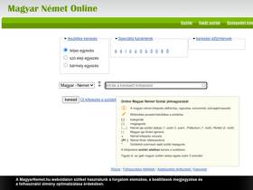 'magyarnemet.hu' screenshot
