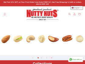 nutty-nuts.com homepage screenshot