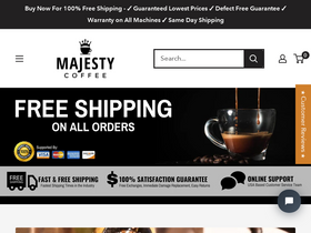 'majestycoffee.com' screenshot