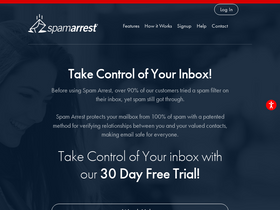 'spamarrest.com' screenshot