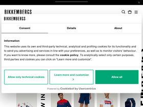 'bikkembergs.com' screenshot