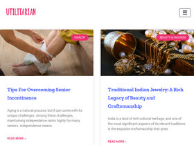 'utilitarian.net' screenshot