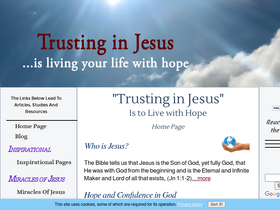 'trusting-in-jesus.com' screenshot