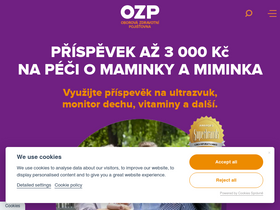 'kazdykrokpomaha.ozp.cz' screenshot