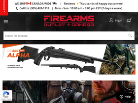 'firearmsoutletcanada.com' screenshot