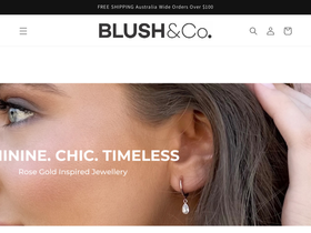 Blush & Co. homepage screenshot