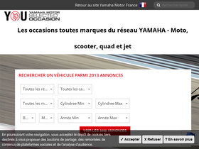 'yamaha-occasion.com' screenshot