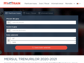 'mytrain.ro' screenshot