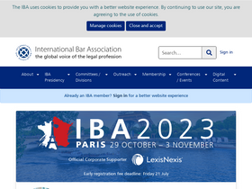 'ibanet.org' screenshot