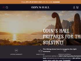 Odin's Hall homepage screenshot