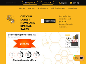 'beehivemonitoring.com' screenshot